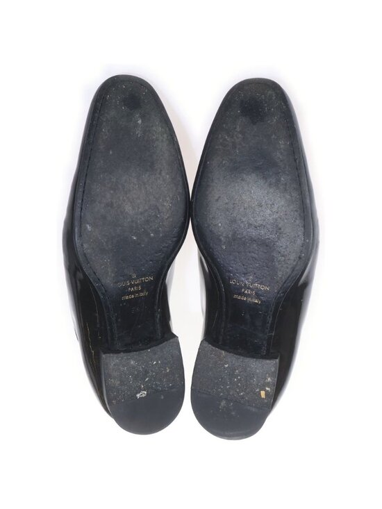 Louis Vuitton Vendome Line Derby Monogram Dress Shoes Business Enamel Black main image 4